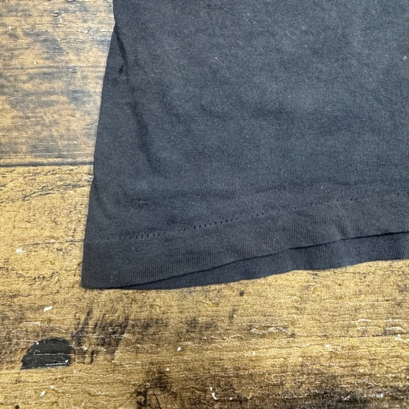 Vintage Guess by Georges Marciano T Shirt Mens One Size Black Cotton Logo Tee - Picture 10 of 13